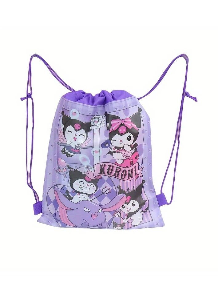 Mystery Drawstring Kuromi design bag for return gifts party favors birthday gifts for girls with random 5 plus kuromi design toys