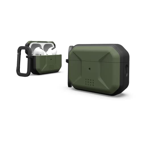 Urban Armor Gear UAG Metropolis Protection Case/Cover Designed for AirPods Pro (2nd Gen) & Also fits Type C Version, Wireless Charging Compatible (AirPods Not Included) - Olive Drab