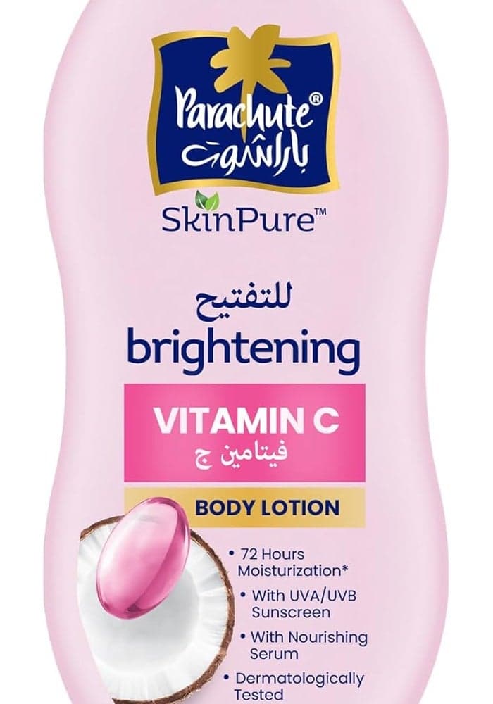 Parachute Skin Pure Body Lotion with Vitamin C and UVA/UVB Sunscreen - 400ml