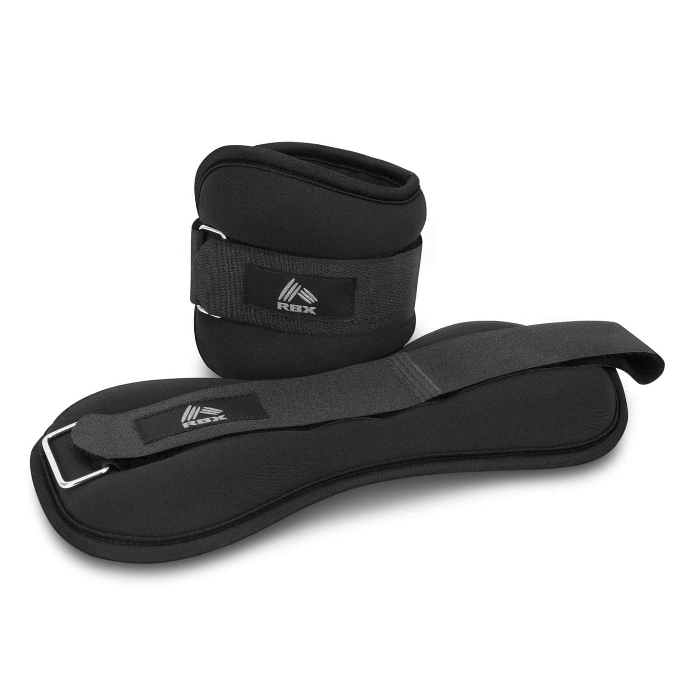 RBX 2lb Ankle and Wrist Weights for Women and Men Velcro Straps Made for Jogging Walking Resistance Training and Physical Therapy Set of 2 Soft Touch Material