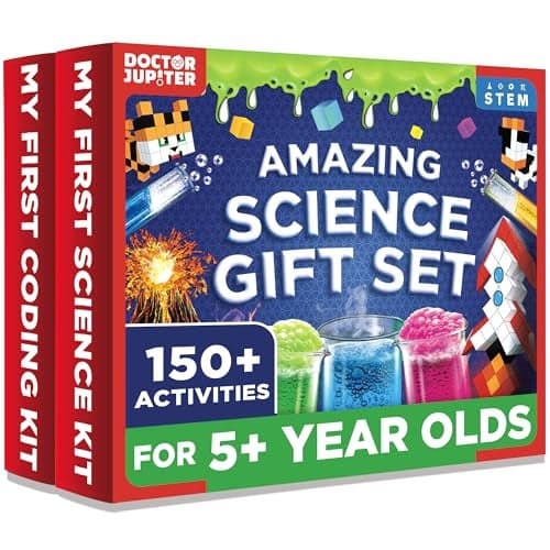 Doctor Jupiter Amazing Science Gift Set Set of My First Science Kit My First Brain Craft for Kids Ages 5 Birthday Gift Ideas STEM Learning Educational Toys for 5678 Year Old Boys Girls