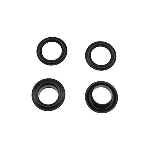 Hahiyo Grommets Eyelets 10mm Inside Diameter Carbon Steel Strong Shiny for Canvas Clothes Leather DIY Fabric Belt Purse Bag Shoe Tent Curtain Paper Projects Decoration Black 70Pcs