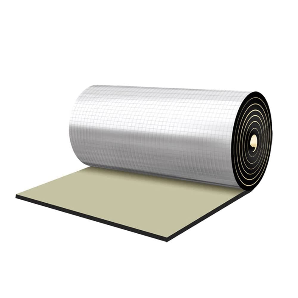 Car Heat Sound Deadening Insulation Mat 197 Mil 108 Sqft Automobile Sound Deadening Heat Insulation Material for Auto Hood Engine Roof Door and Trunk40 Inch x 40 Inch Aluminum Foil Finish