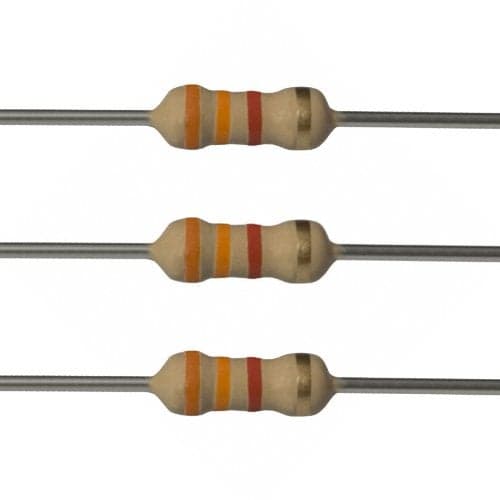 E-Projects 100EP5123K30 3.3k Ohm Resistors, 1/2 W, 5% (Pack of 100)