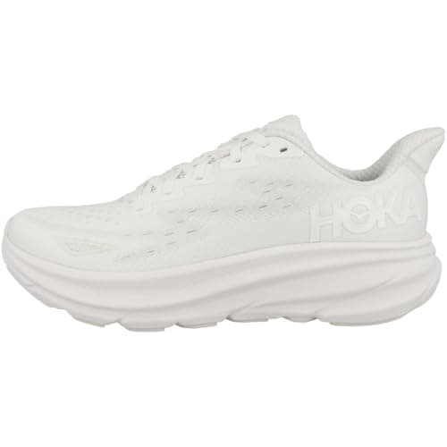 Hoka Women's Clifton 9 Sneaker, White/White, 10.5
