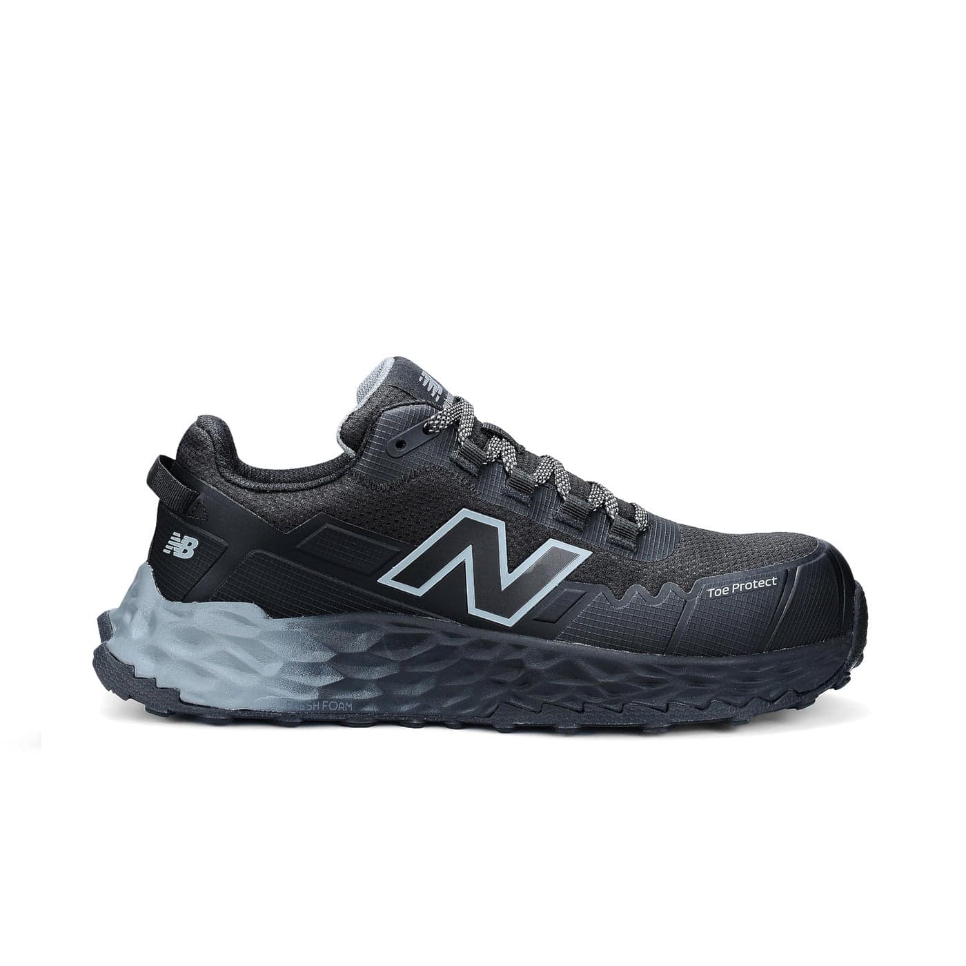 New Balance Fresh Foam Cremorne Composite Toe Safety Shoes for Men Non Slip Electrical Hazard BlackGrey Low Rise