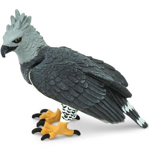 Safari Ltd Harpy Eagle Figurine Detailed 3 Plastic Model Figure Fun Educational Play Toy for Boys Girls Kids Ages 3