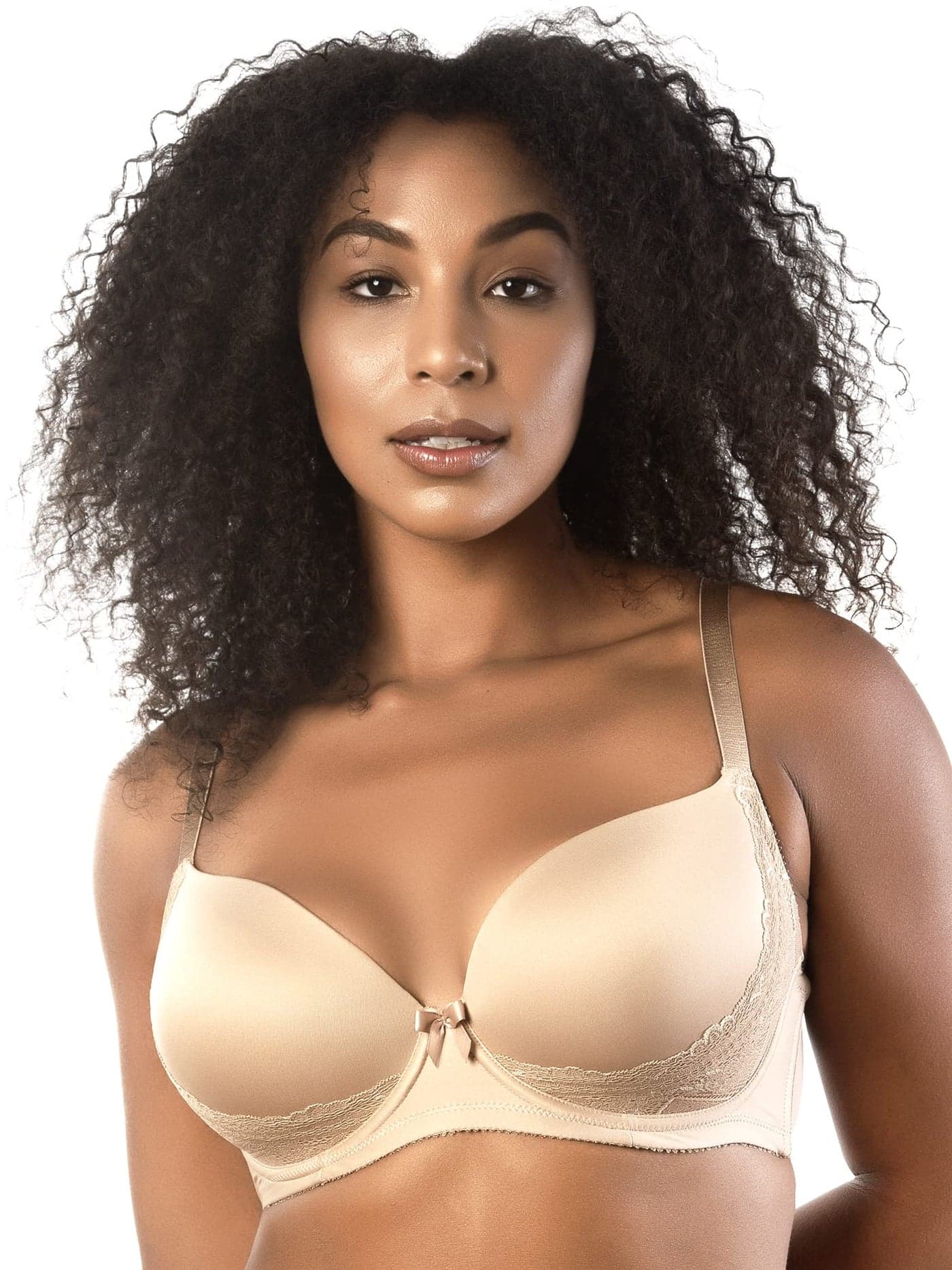 PARFAIT Casey 2801 Women's Wired Padded Plunge Seamless T-Shirt Bra-European Nude-32D