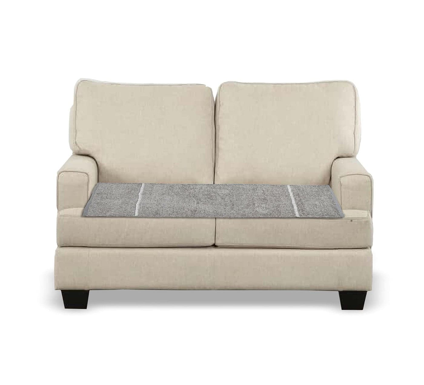 Yellow Weaves Feather Touch 2 Seater Sofa Slip Cover - Grey (22 X 48 Inches)
