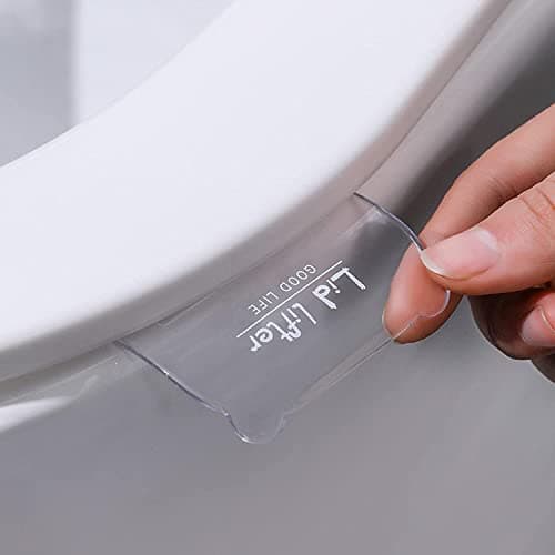 SpikeZone Lid Lifter - Toilet Seat Handle, Avoid Contact, Fashionable and Practical (Transparent, 2)