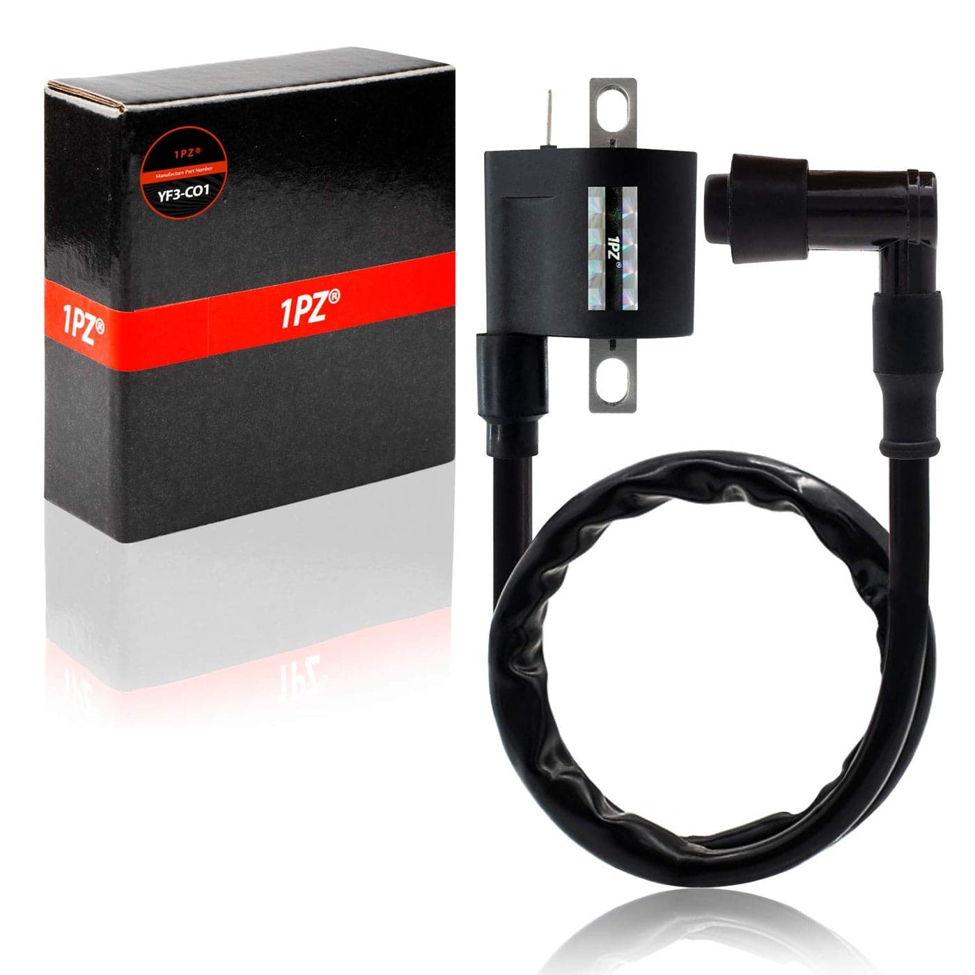 1PZ YF3CO1 Ignition Coil Spark Plug Wire Replacement for Yamaha YFM350 Warrior 19982003