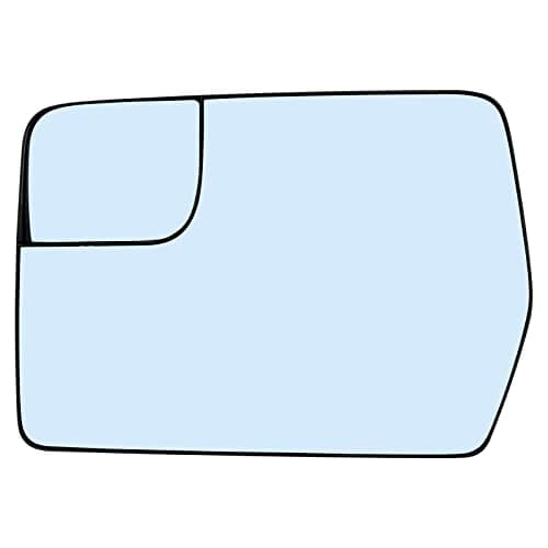 Ford F150 Left Side Heated Convex Mirror Glass - Blind Spot Mirror with Rear Holder BL3Z-17K707-E