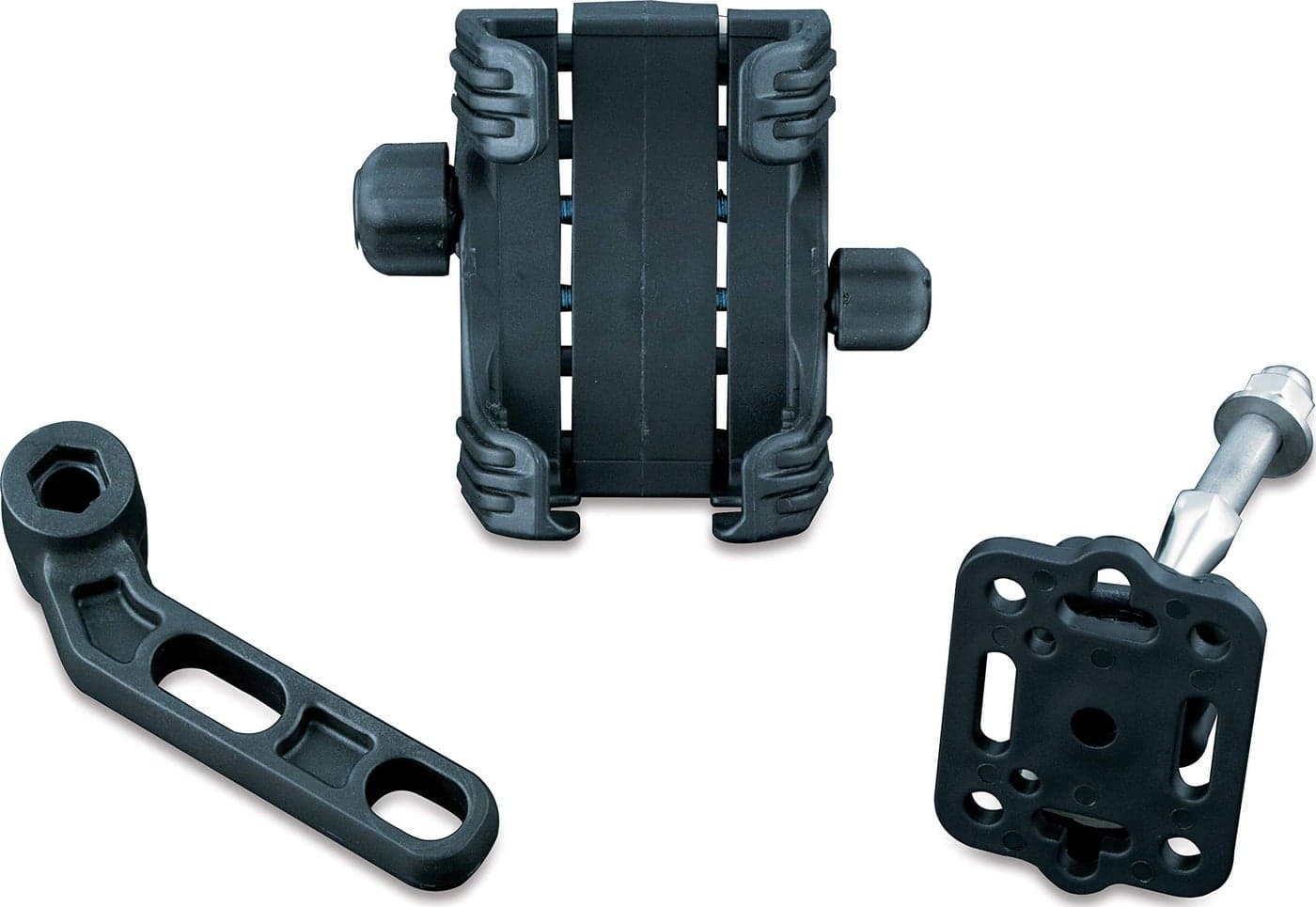 Kuryakyn 1698 Motorcycle Accessory ClutchBrake Perch Mount TechConnect Cradle GPS DevicePhone Holder Mounting Kit Standard Black