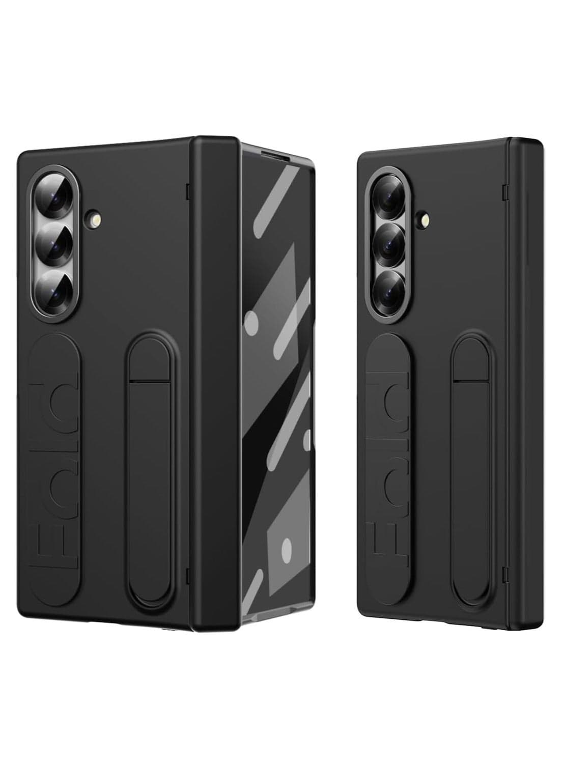Case for Samsung Galaxy Z Fold 7 5G Built-in Screen Protector Elastic Silicone Wrist Strap Case with Stand Hinge Protection Shockproof Case