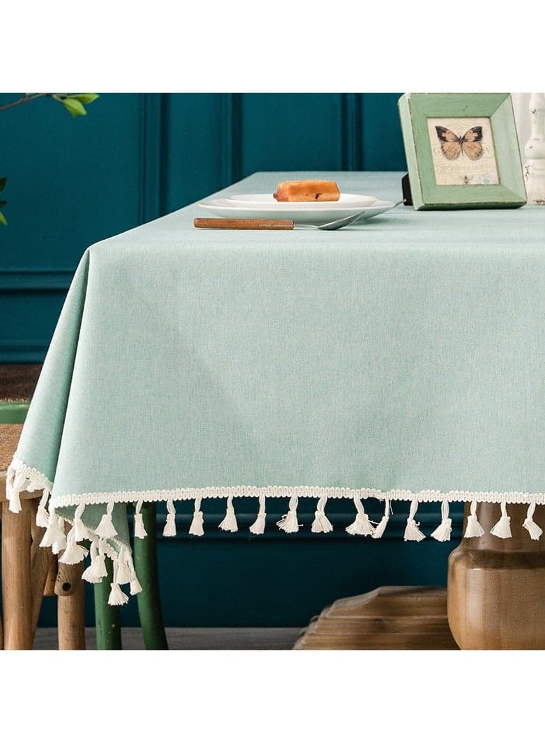 Waterproof and oil-proof cotton linen tablecloth no need to clean tablecloth