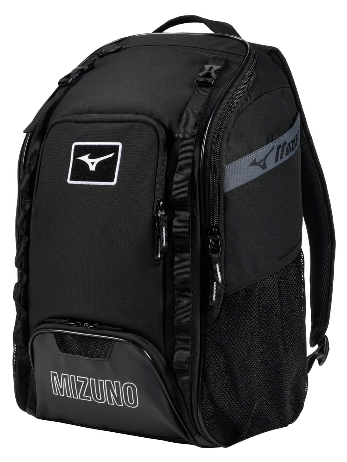 Mizuno Unisex Organizer 26 Baseball/Softball Backpack, Black