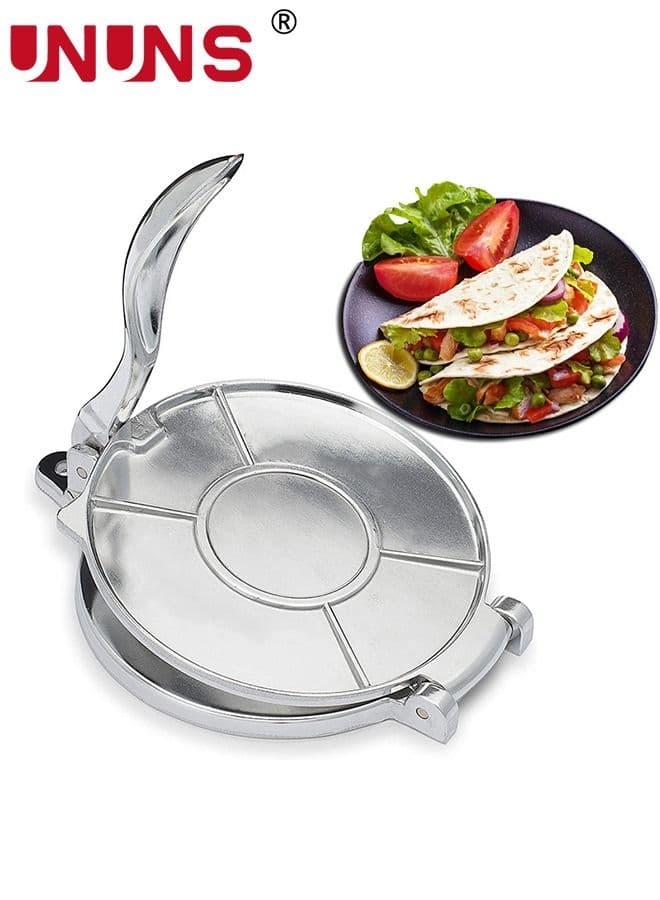 Tortilla Press,6.3 Inch Cast Iron Tortilla Press,Aluminium Tortilla Maker,Rotis Press,Dough Press,Tool For Any Recipe