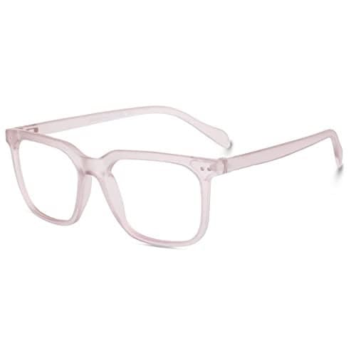 Creature Spectacles Frame Lightweight Specs With Zero Power|Medium (SUN-095-PNK)