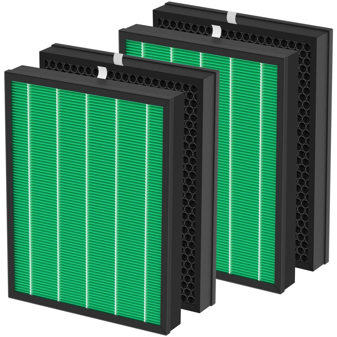 400400S Replacement Air Filters Set for Coway AIRMEGA MAX2 400 400s 400G 400sG Purifier 2in1 of MAX 2 Green H13 True HEPA Filter and Activated Carbon Filter 4 Pcs 2 Sets
