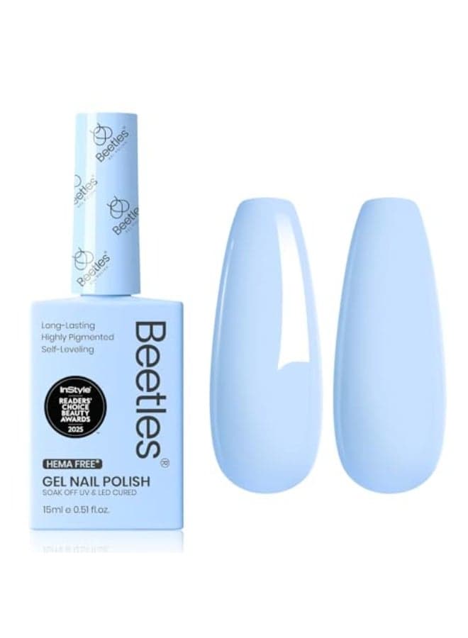 beetles Gel Polish Light Blue Gel Nail Polish Hema Free Soak Off Uv LED Nail Lamp 15ml DIY Home Manicure Salon Gifts for Women Girls Blue Memories