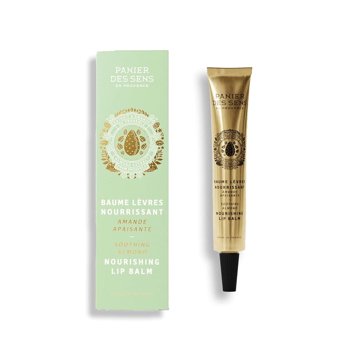 Panier des Sens Almond Lip Balm for Women Lip Moisturizer Almond Extract Almond Oil Made in France Lip Care 98 Natural Ingredients Lip Balm Hydrating Nourishing for Dry Lips 05 Fl oz