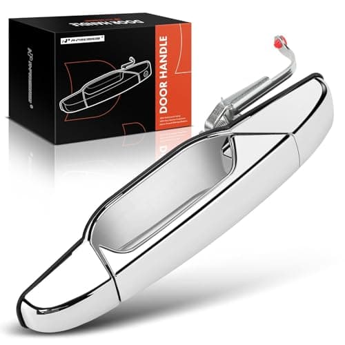 A-Premium - Rear Left Driver Side Exterior Door Handle - Compatible with Chevy, GMC & Cadillac Models - 2007-2014 - Silverado, Sierra, Tahoe, Suburban, Avalanche, Yukon - Replace# 15915659, 25960521
