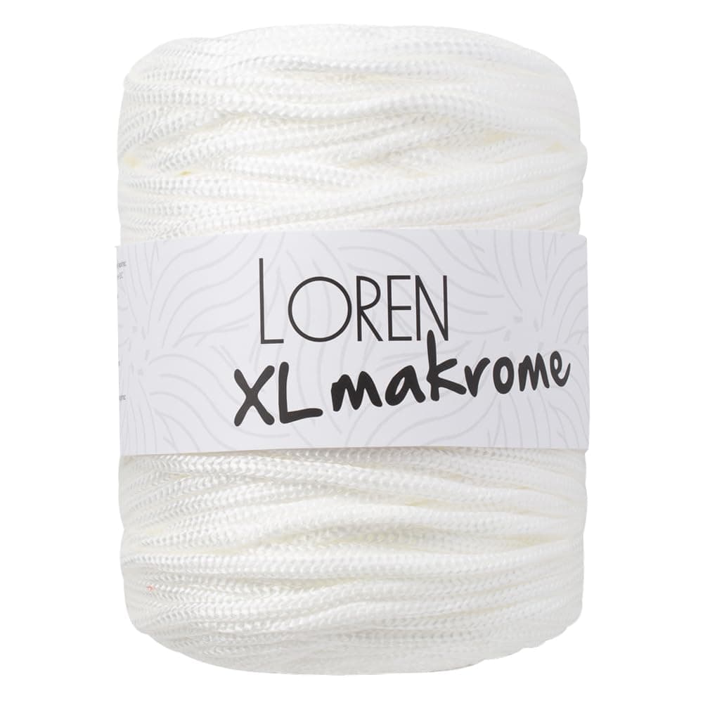 Loren XL Makrome Cord Yarn 100 Polypropylene 176 Oz 500g 109 Yrds 100 m Yarn Weight 7 Jumbo Cream R038