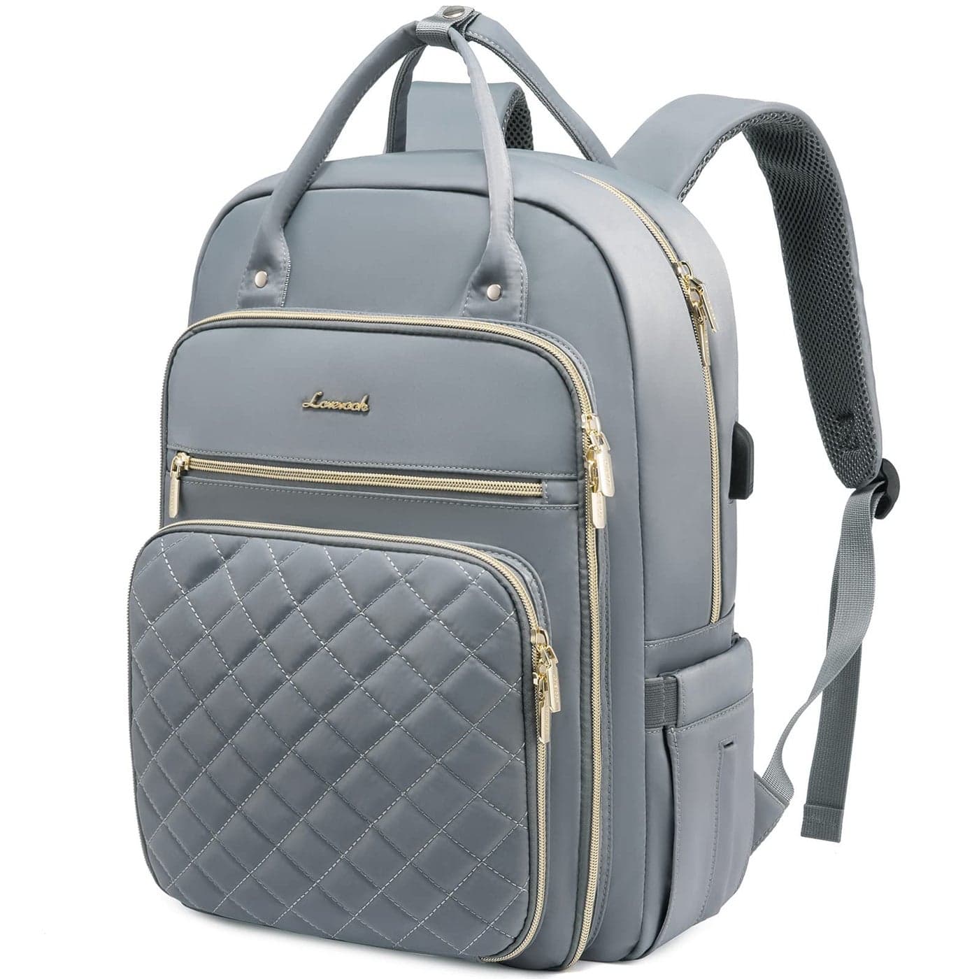 LOVEVOOK Laptop Backpack for Women Water Resistant Travel Work Backpacks Purse Stylish College Business Teacher Nurse Computer Bag with USB Charging Port Fits 156 Laptop