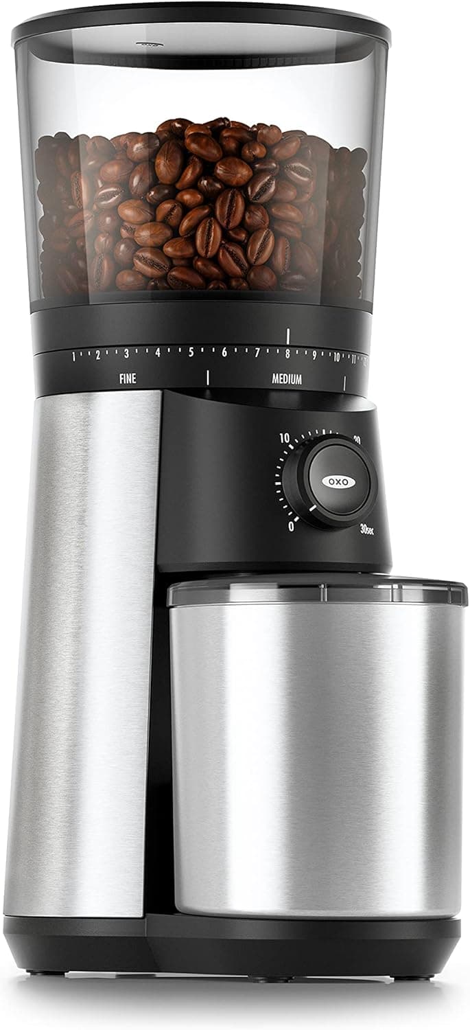 OXO Brew Conical Burr Coffee Grinder Silver