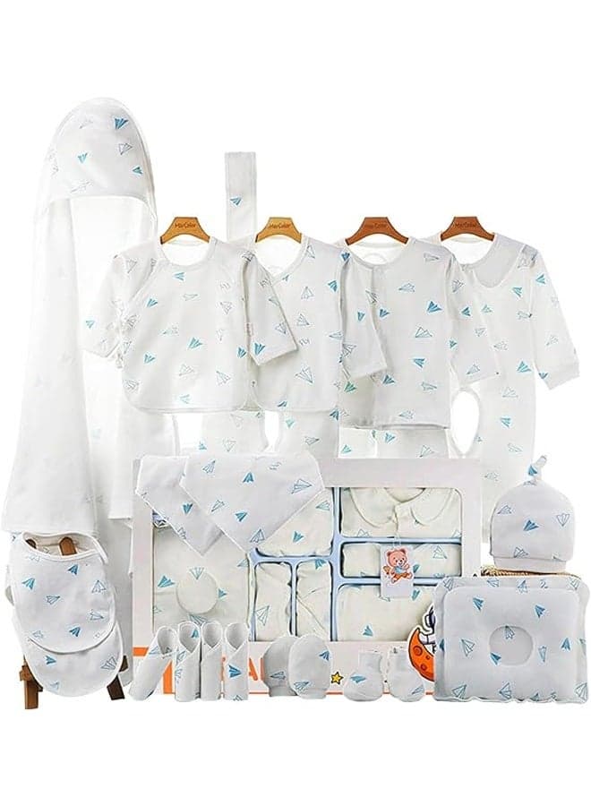 22Pcs Newborn Baby Gift Box, Newborn Baby Clothes Gift Set, Premium Cotton Baby Clothes Accessories Set ,Comfortable, Soft, Breathable,Suitable for Newborns Baby