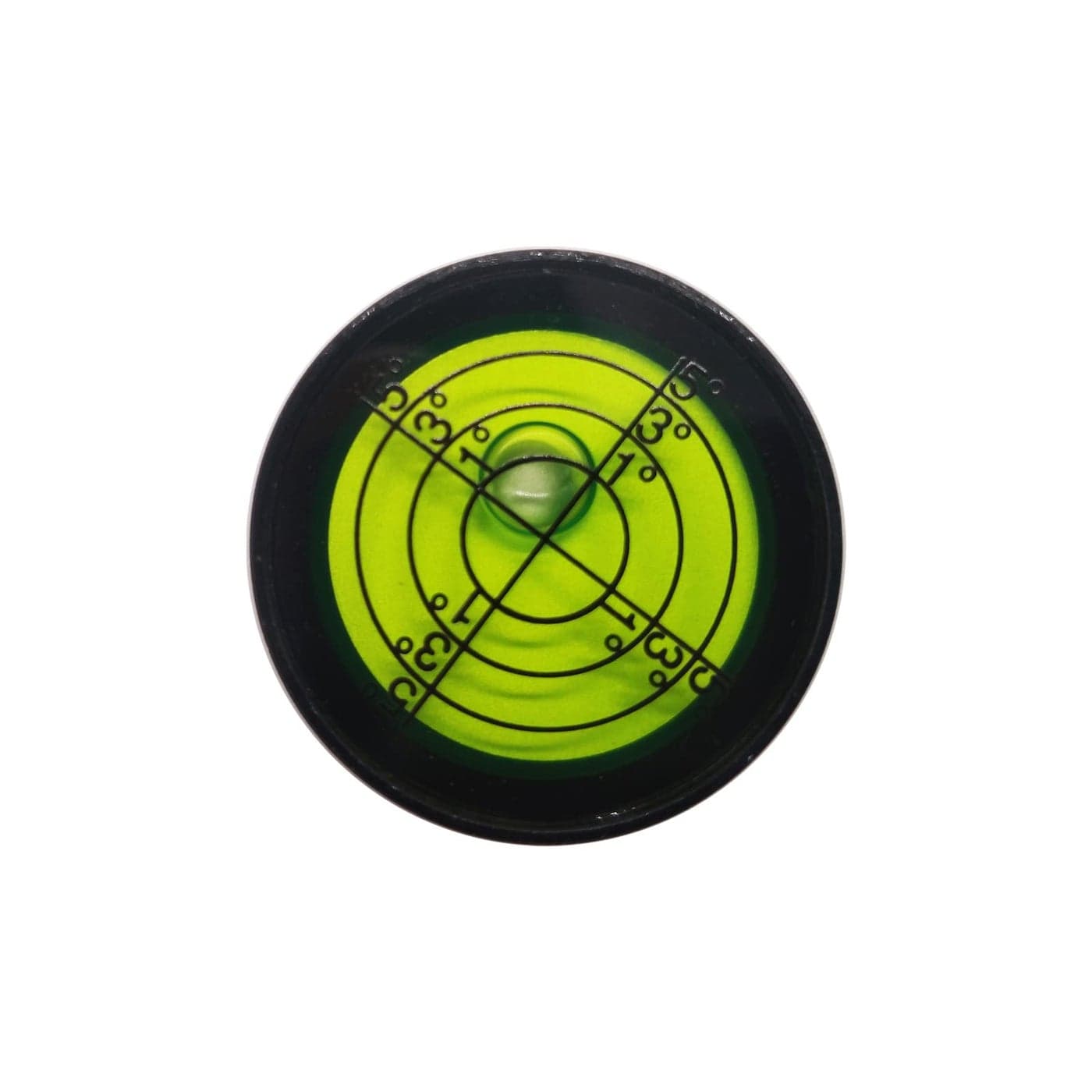 Aluminium High Precision Horizontal Leveler Bead Bubble Level Tool Circle Round Diameter 12 Inch 30mm BlackGreen