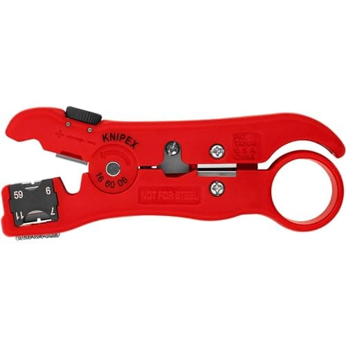 Knipex 16 60 06 SB Stripping Tool for coax cables and data cable 492 in blister packaging