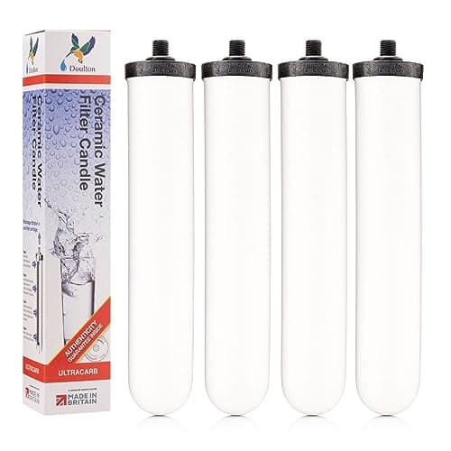 DOULTON ¦ W9123053 ¦ 10" UltraCarb ¦ Authentic Drinking Water Ceramic Replacement Candle Element Filter ¦ 9501 ¦ White ¦ NSF Certified ¦ BSP Thread ¦