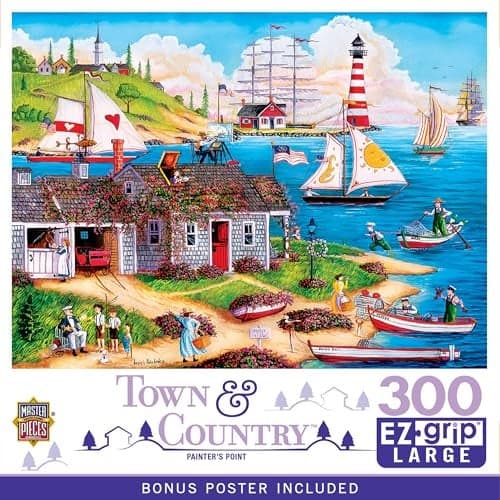 MasterPieces 300 Piece EZ Grip Jigsaw Puzzle Painters Point 18x24