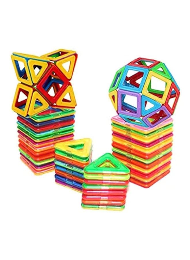 36-Piece Educational Magnetic Colorful Tiles Set Durable Sturdy With Instruction Booklet 4+ Years 34.6x26.4x19.4cm