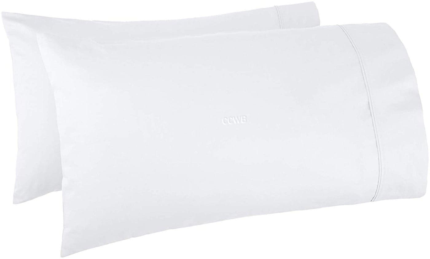 TBM Oversize Pillow Case White King Extra Large Fits Even The Fluffiest Pillows Including The Pancake Pillow Sleeve Style Extra Tall Pillowcase 100 Egyptian Cotton 600 Thread Count