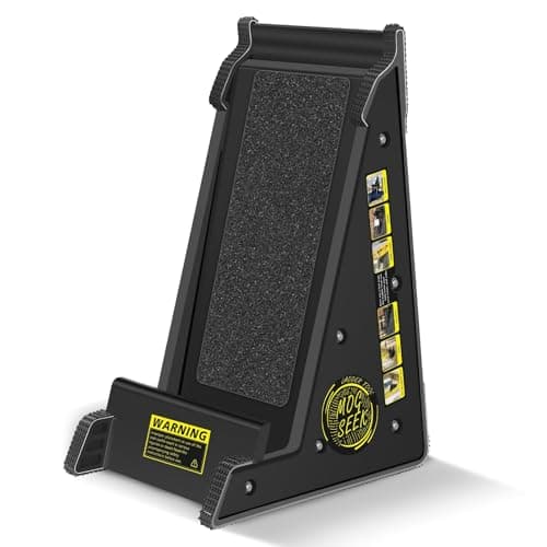 Stable Platform Ladder Leveler - Ladder Levelers for Extension Ladders with Storage for Uneven Surfaces (Black, Upgraded Heavy-Duty Plastic)