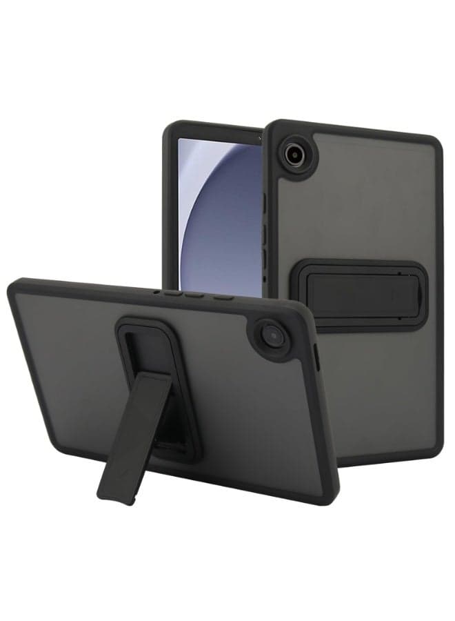 Tablet Case for Samsung Galaxy Tab A11 8.7 inch (2025) SM-X130/X133/X135, Skin-Friendly Matte Frosted Translucent Shockproof Protective Back Cover with Folding Kickstand