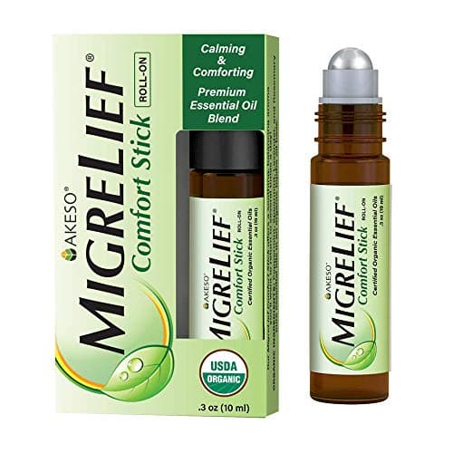 MigreLief Comfort Stick Migraine and Headache Essential Oil RollOn Peppermint Lavender 10ml