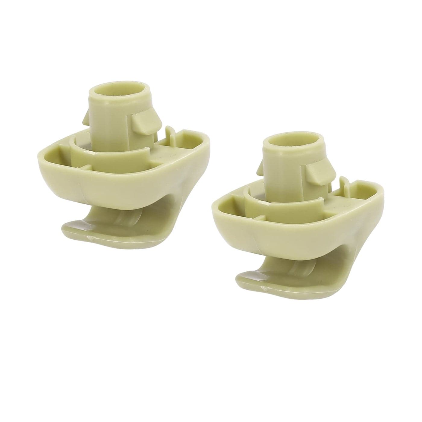 X AUTOHAUX 2pcs Beige Car Plastic Sun Visor Hook Clip Bracket Retainer 88217S04003ZA for Honda Accord Civic CRV Element Odyssey Pilot Ridgeline