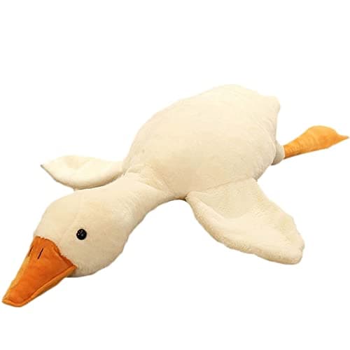 Doireum Swan Stuffed Animal 55 lbs Weighted Stuffed Animals Plush Swan Toy Big Goose Weighted Plush Animals Duck Stuffed Animals Plush Pillow Toy Gifts for Kids 3543