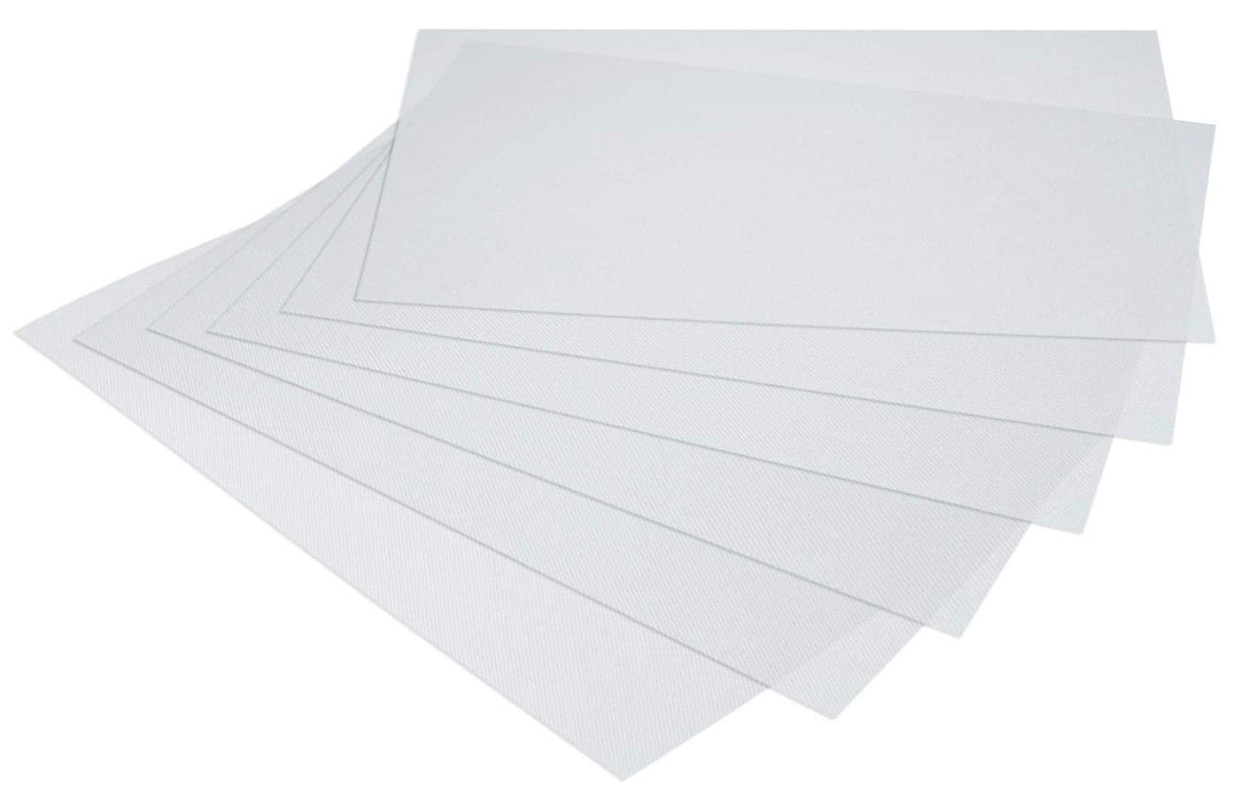 Kuber Industries Solid 6 Pieces PVC Refrigerator/Fridge Multipurpose Drawer Mat Set (Ctktc032292, White, Standard, Polyvinyl Chloride)
