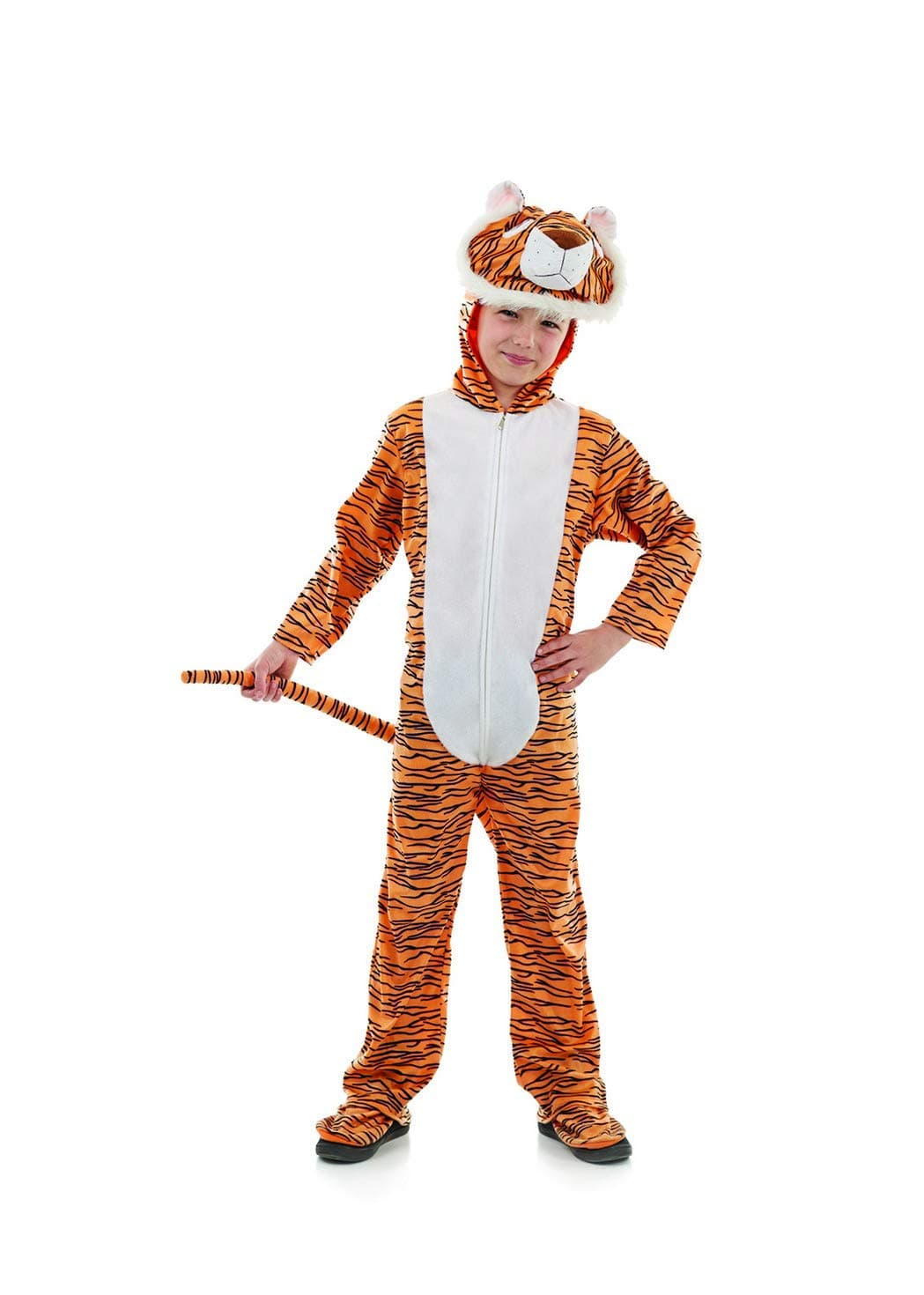 fun shack Tiger Costume for Kids Boys and Girls Tiger Outfit Youth Tiger Dress Up Costume for Parties and Halloween Medium