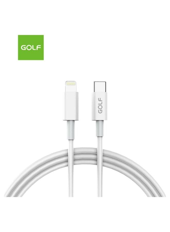 Golf USB Type-C to Lightning Cable, 1m, White