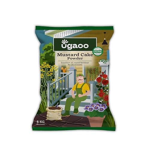 UGAOO Mustard Oil Cake Powder for Healthy Plants And Soil - 5 Kg