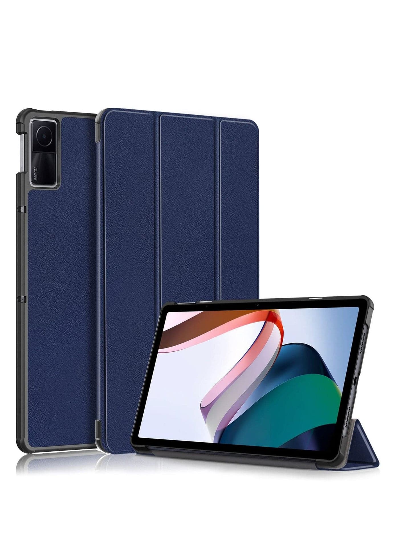 Case For Xiaomi Redmi Pad 10.6 Multi-Viewing Angles All New PU Leather Smart Cover with Auto Sleep Wake Feature Slim Flip Shell Case for Xiaomi Redmi Pad 10.6 (Blue)