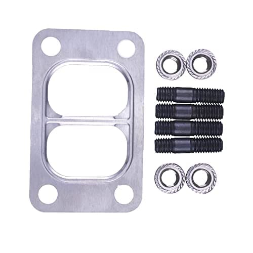 WQSING Turbo Mounting Studs Nuts with Turbo Gasket 3818823 3818824 3901356 Compatible with Dodge Cummins 8907 59L 4 Cylinder 4B39L Engine 3971421