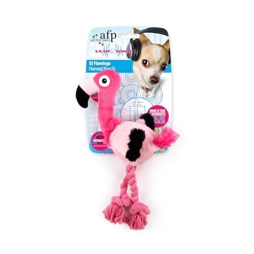 ALL FOR PAWS Ultrasonic Silent Squeaker Dog Toy Quiet Puppy Toy Comfort Plush Toy Dog Cuddle Toys Squeakerless Dog Toy with Cute Animal Designs Ideal for Home and Office