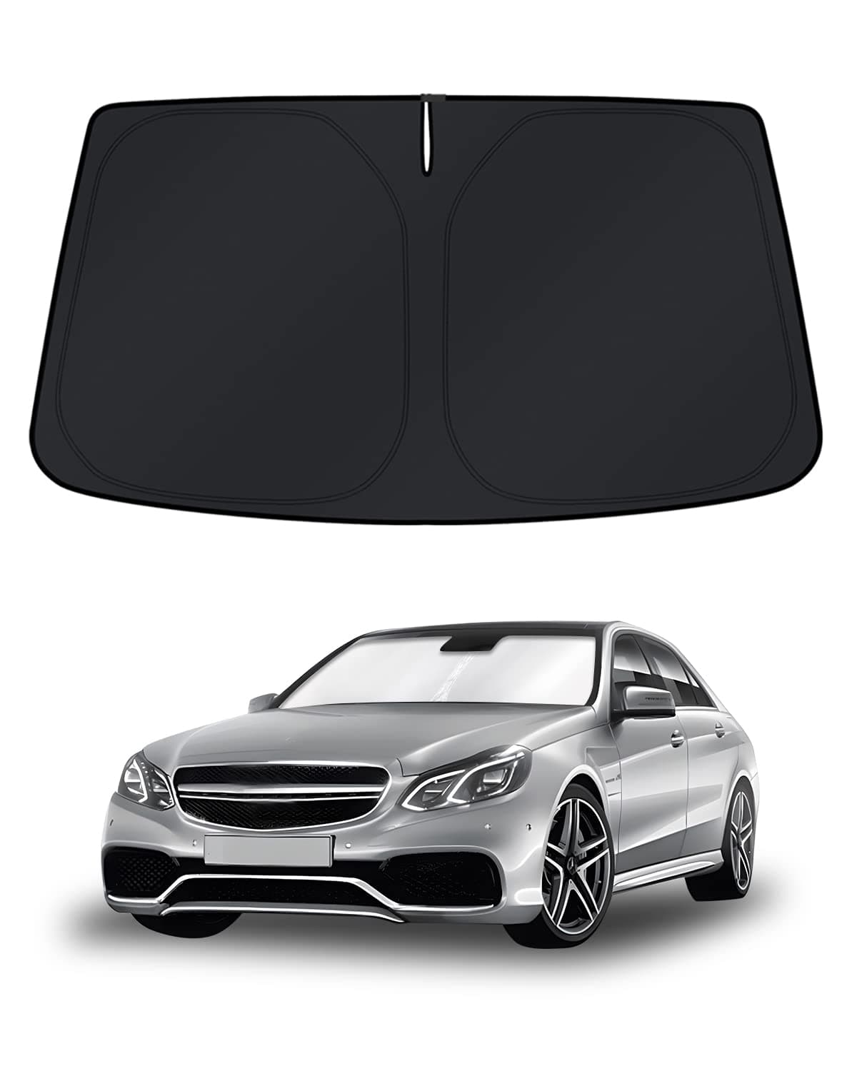 KUST Windshield Sun Shade for MercedesBenz CClass 20082014 Window Shade Sun Visor Cover Foldable Blocks UV Rays Keep Your Car Cooler
