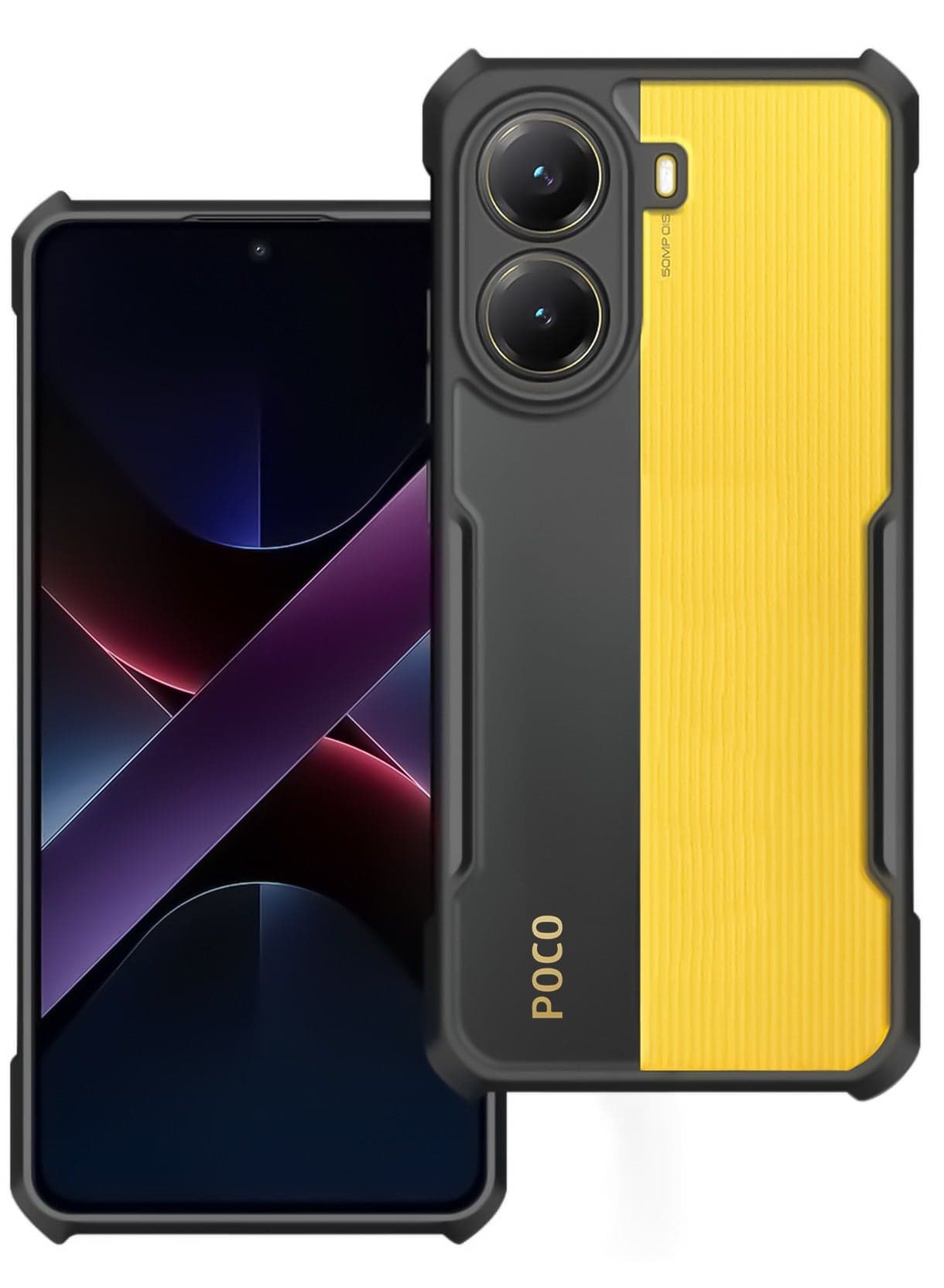For Xiaomi POCO X7 Pro 5G Case, Camera Lens Protection Back Cover, TPU+PC Shockproof Bumper Mobile Phone Case, Anti-Yellowing Slim Fit Protective Casing